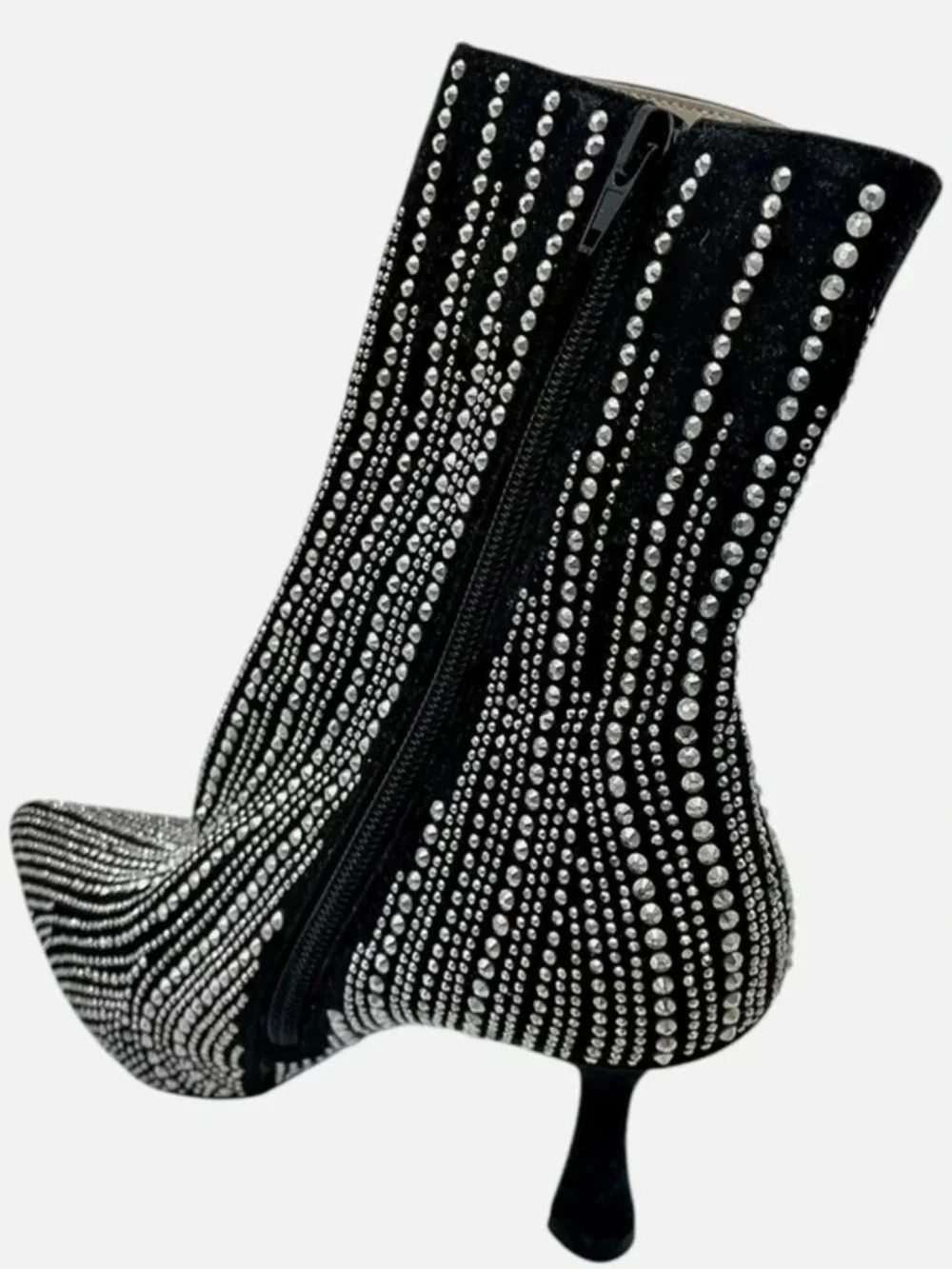 Betsey Johnson Rhinestone Sparkly Stiletto Ankle Boots Size 9